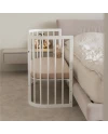 Lettino bianco 5 in 1 con culla | Waldin