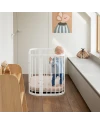 Lettino bianco 5 in 1 con culla | Waldin