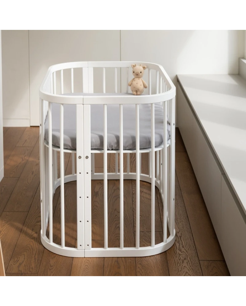 Lettino bianco 5 in 1 con culla | Waldin Lettino bianco 5 in 1 con culla | Waldin