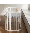 Lettino bianco 5 in 1 con culla | Waldin