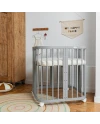 Lettino 7 in 1 con materasso Grigio | Waldin