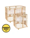 Lettino 7in1 con materasso - Naturale | Waldin