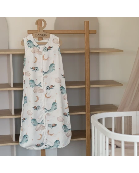 Sacco nanna bambù 6-18 mesi | Traspirante e naturale | Waldin