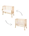 Lettino 2in1 con materasso - Naturale