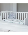Lettino 2 in 1 con materasso - Bianco | Waldin