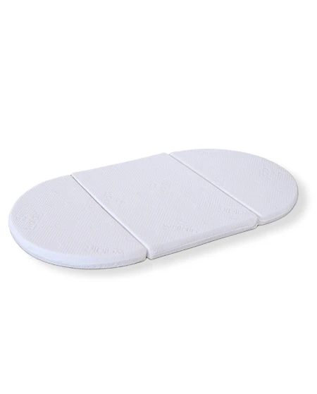 Lettino Ovale 7in1 con Materasso - Bianco | Waldin®