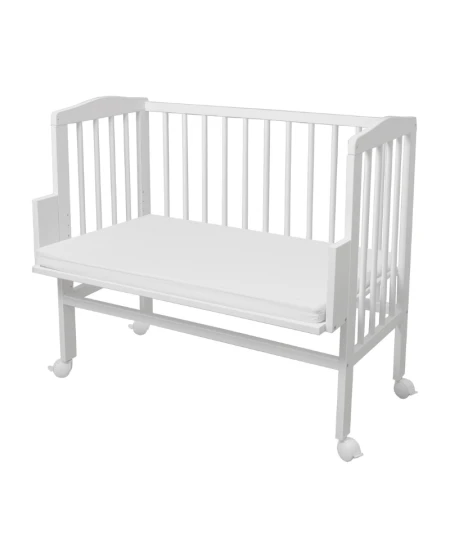 Lenzuolo in cotone per lettino co-sleeper 90x50 Bianco Waldin