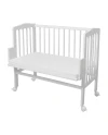 Lenzuolo in cotone per lettino co-sleeper 90x50 Bianco Waldin