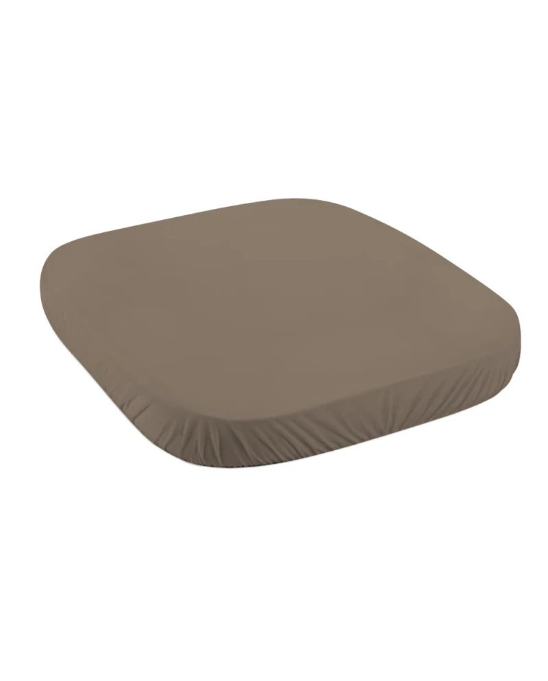 Lenzuolo con angoli in cotone biologico 73x73 cm – Taupe WALDIN