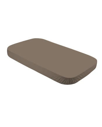 Lenzuolo con angoli in cotone 124x73 cm – Taupe | Waldin