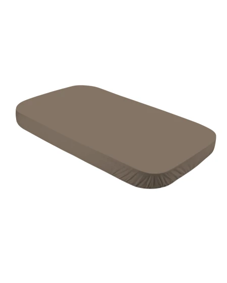 Lenzuolo con angoli in cotone 124x73 cm – Taupe | Waldin