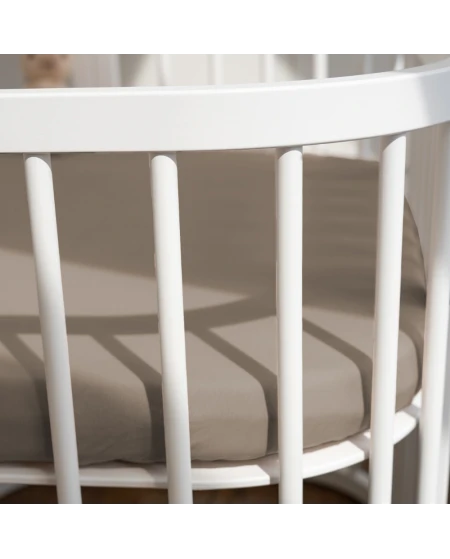 Lenzuolo con angoli in cotone 93x65 per lettino 5in1 Waldin