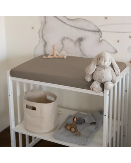 Lenzuolino per fasciatoio 70x50 cm – Taupe | Waldin