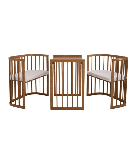 Lettino 7in1 con materasso - Vintage | Waldin