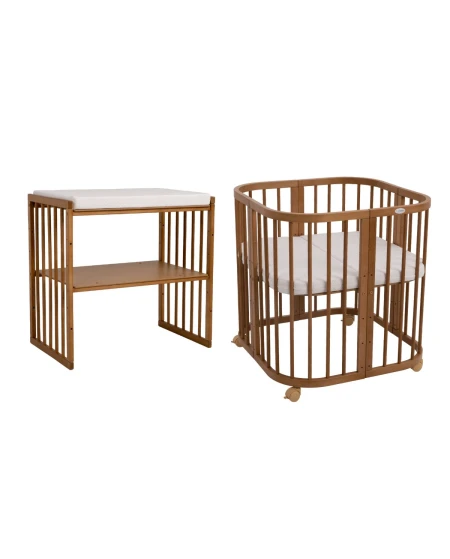 Lettino 7in1 con materasso - Vintage | Waldin