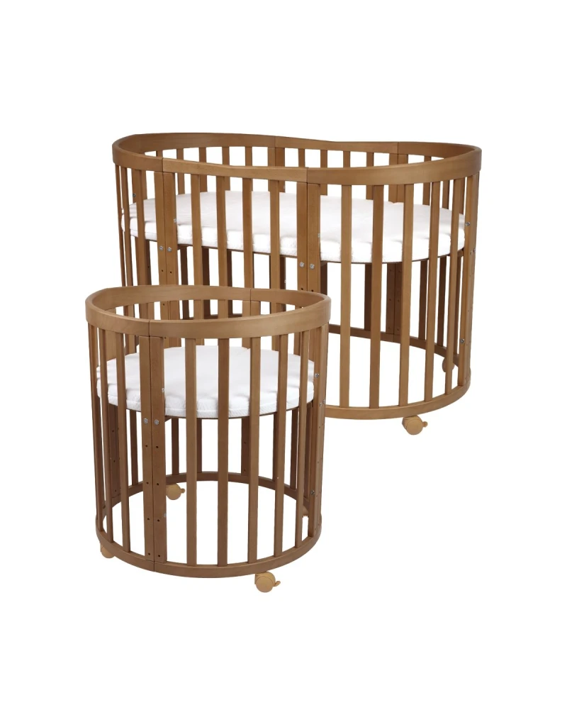 Lettino Ovale 7in1 con Materasso - Vintage | Waldin
