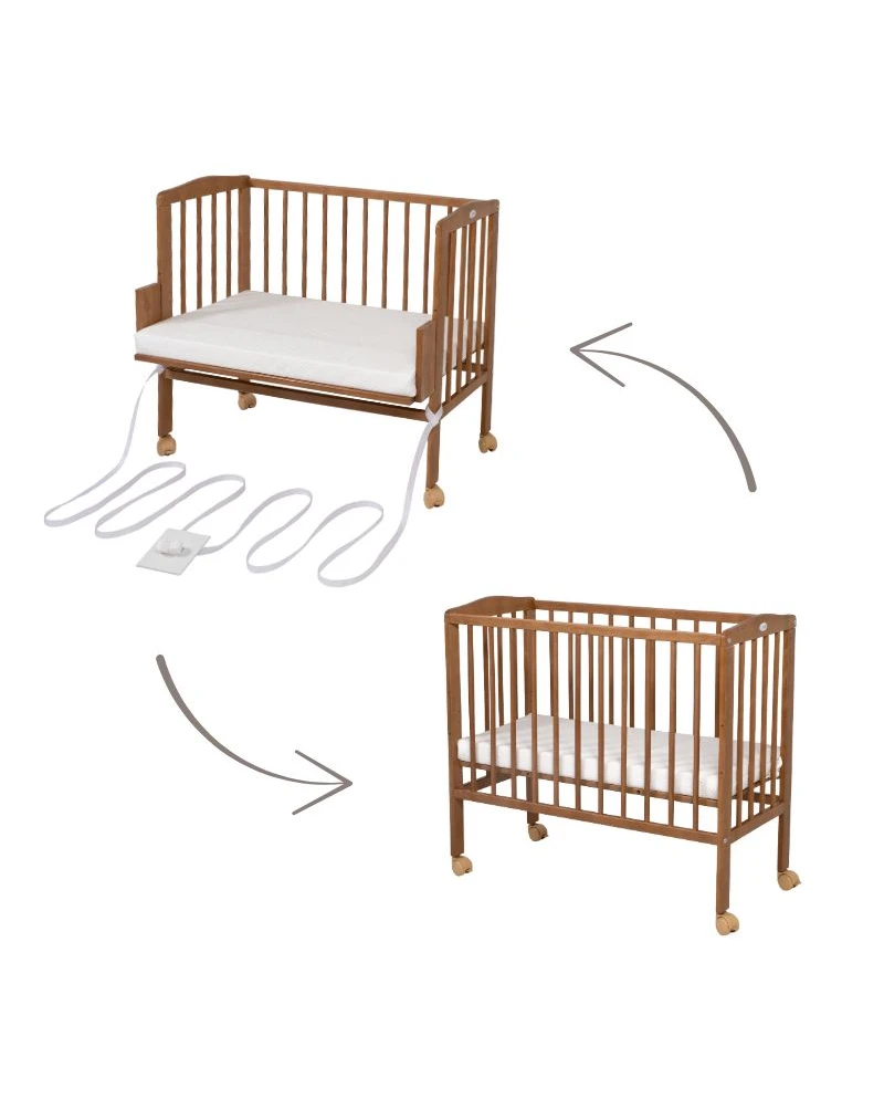 Lettino 2in1 con materasso - Vintage | Waldin