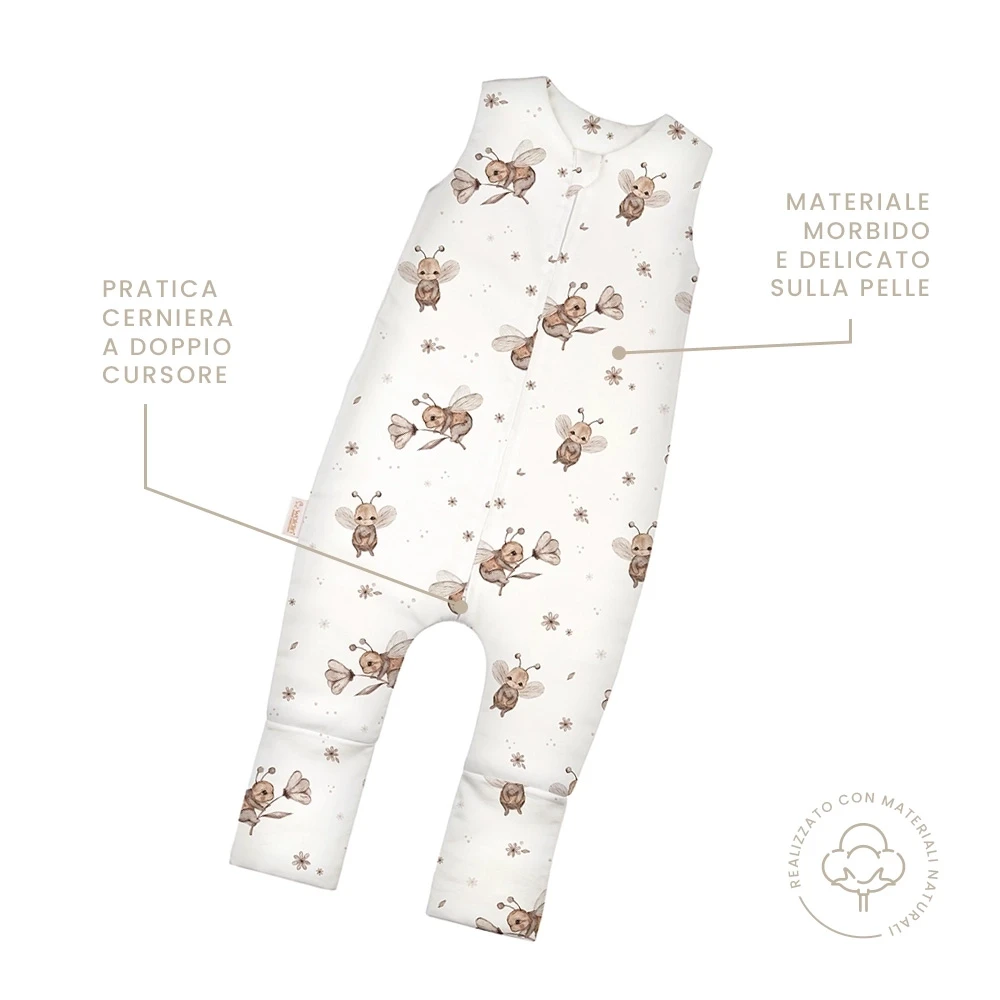 Sacco-a-pelo-invernale-con-gambe-2.5-TOG-Api-Bianco-1-2-anni-caratteristiche-Waldin