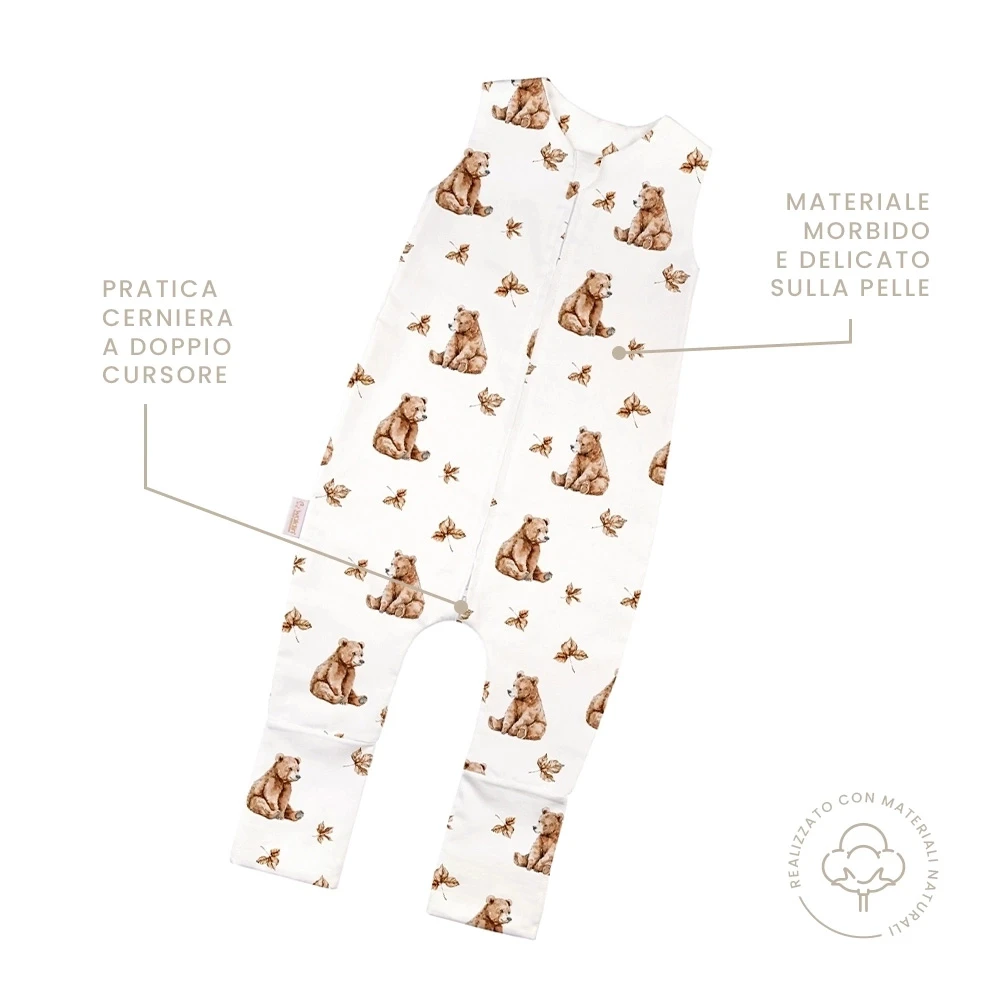 Sacco-a-pelo-con-gambe-estate-0.5-TOG-Orsi-Bianco-1-2-anni-caratteristiche-Waldin